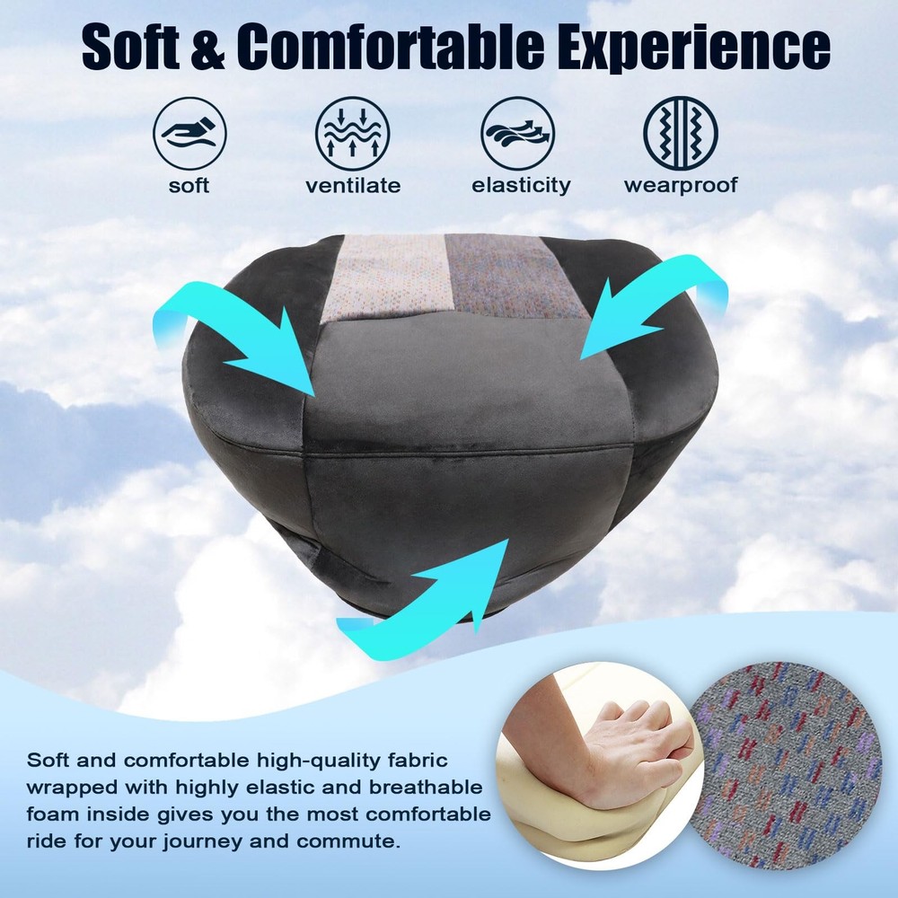 Driver Side Bottom Cloth Fabric Replacement Seat Cover Compatible Dark Gray