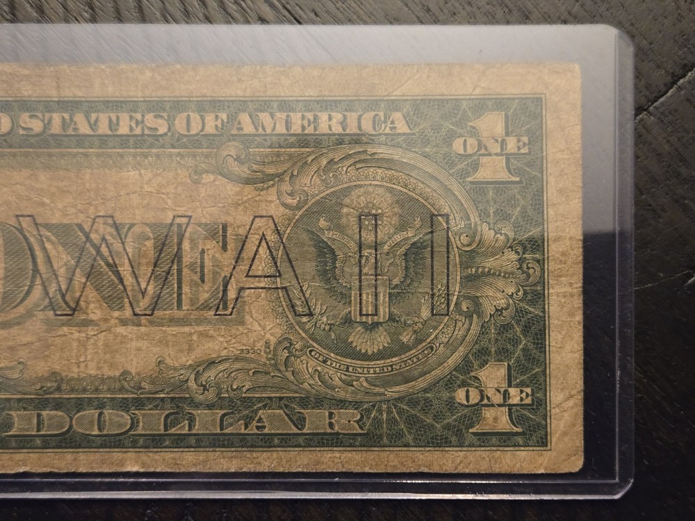 1935 A $1 Silver Certificate Note Hawaii Emergency Issue (S 52062004 C)