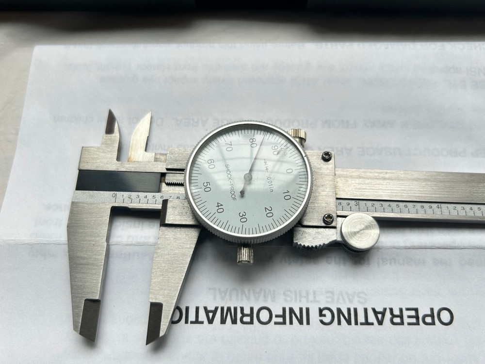 Cen-Tech 6" Dial Caliper With Case Item 05647