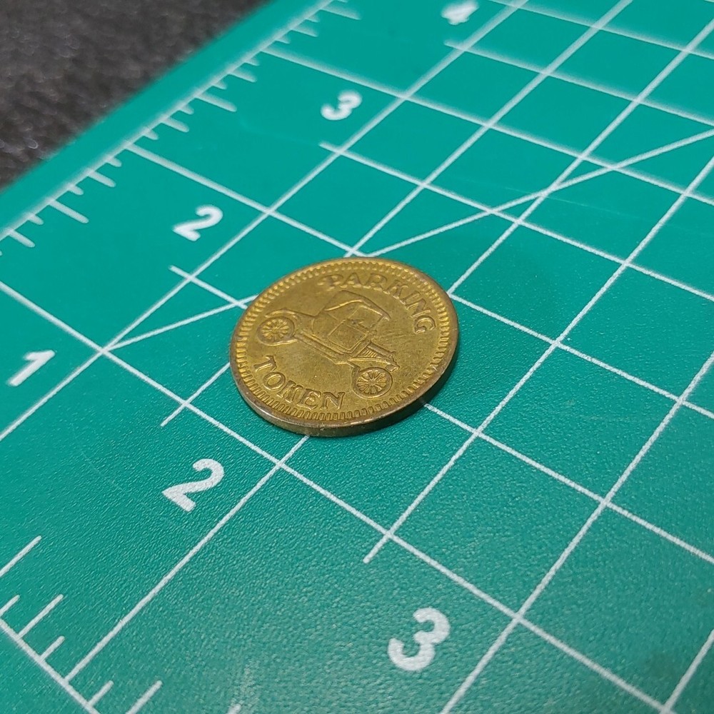 Vintage Gold Tone Parking Token Coin