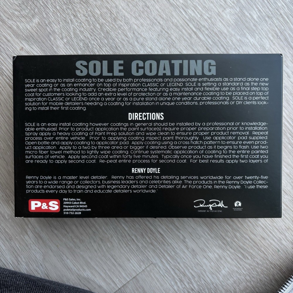 P&S Inspiration Sole Yearly • Topper Ceramic Coating