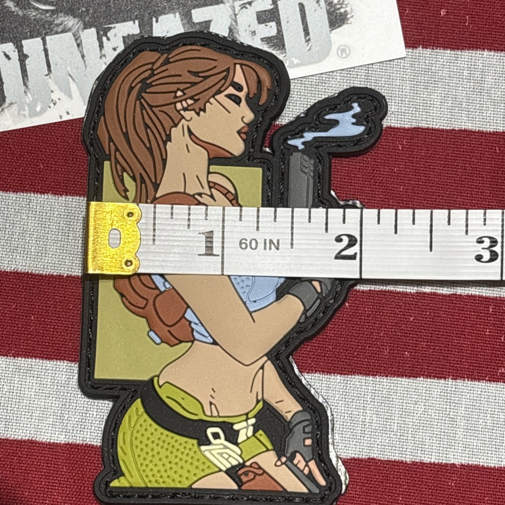 PvC 3D Smokin Hot Barrel Morale Tactical Hook And Loop Patch 2x3.5”