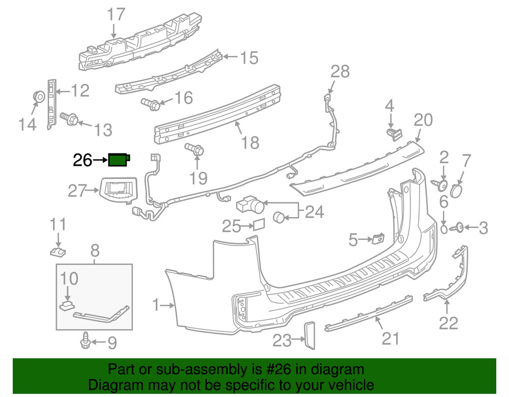 Genuine GM Side Obstacle Detection Control Module 84525874