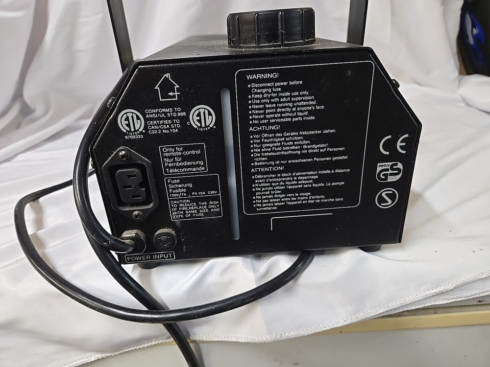 Lyte Quest Pro Lttle Dragon Fog Machine. NO REMOTE