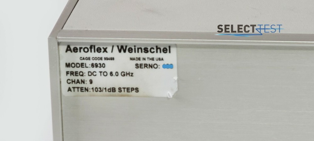 AEROFLEX 6930 PROGRAMMABLE ATTENUATOR DC - 6 GHz, 103 dB/1dB **LOOK** (REF.: G)