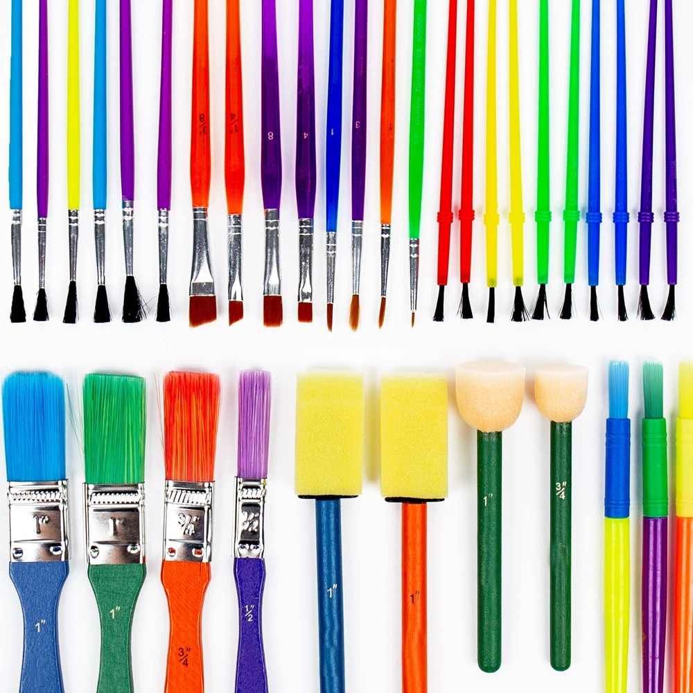 Horizon Group USA Paint Brushes -35 All Purpose Paint Brushes Value Pack –
