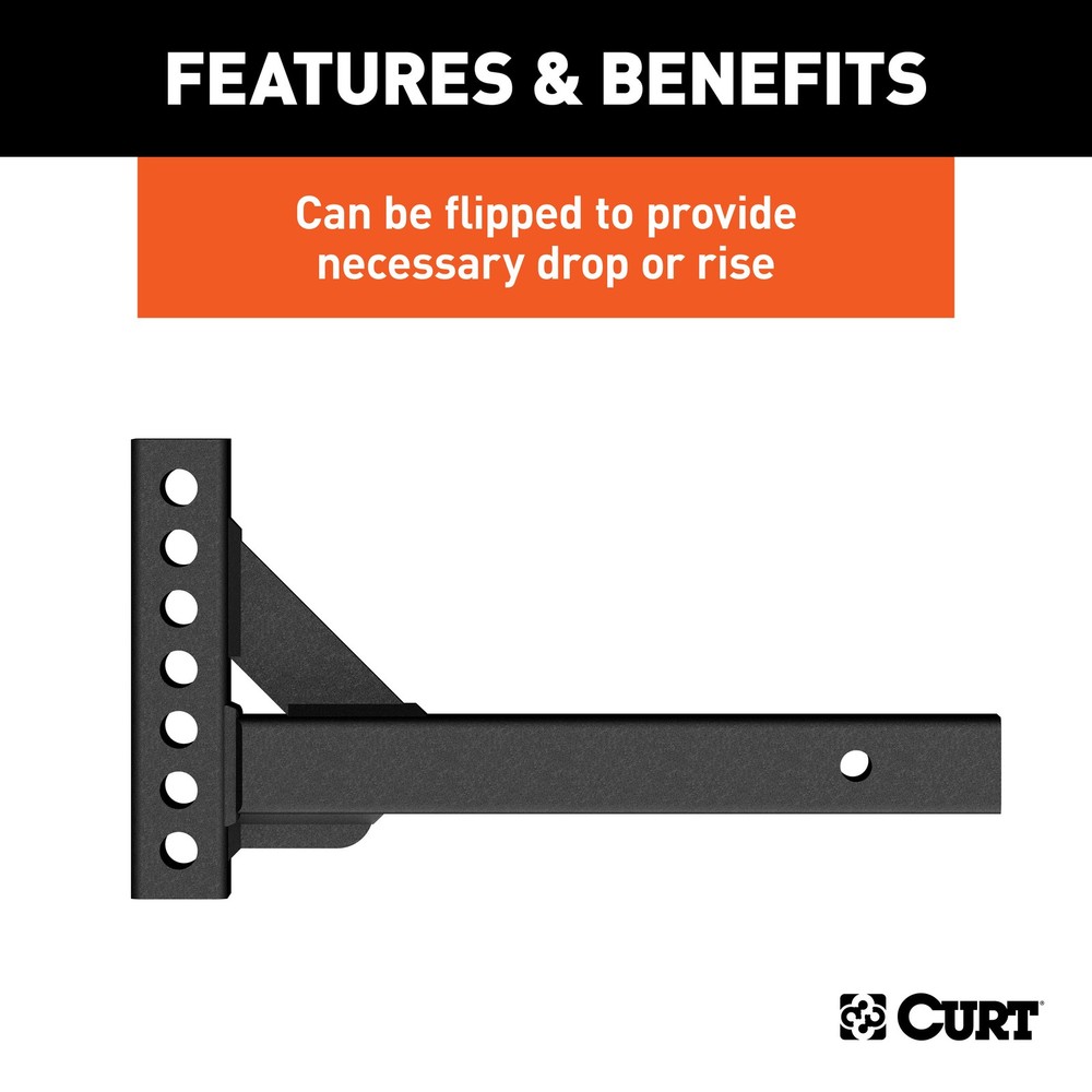 Weight Distribution Hitch Shank (2" Shank, 2" Drop, 6" Rise)