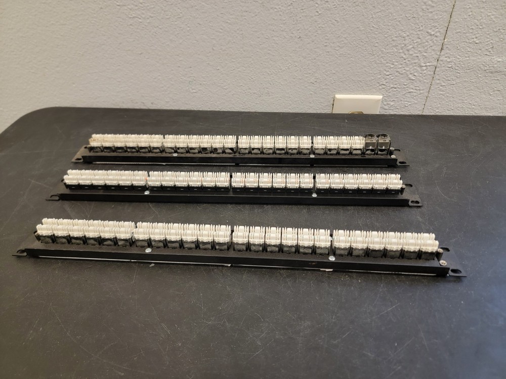 (3) Levinton Cat6A Universal Patch Panel 24-Port 10G Extreme