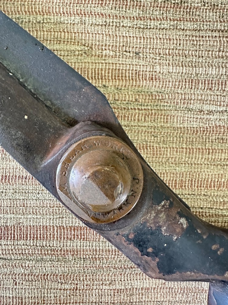 Antique Large Shear Works Scissors - Newark, NJ