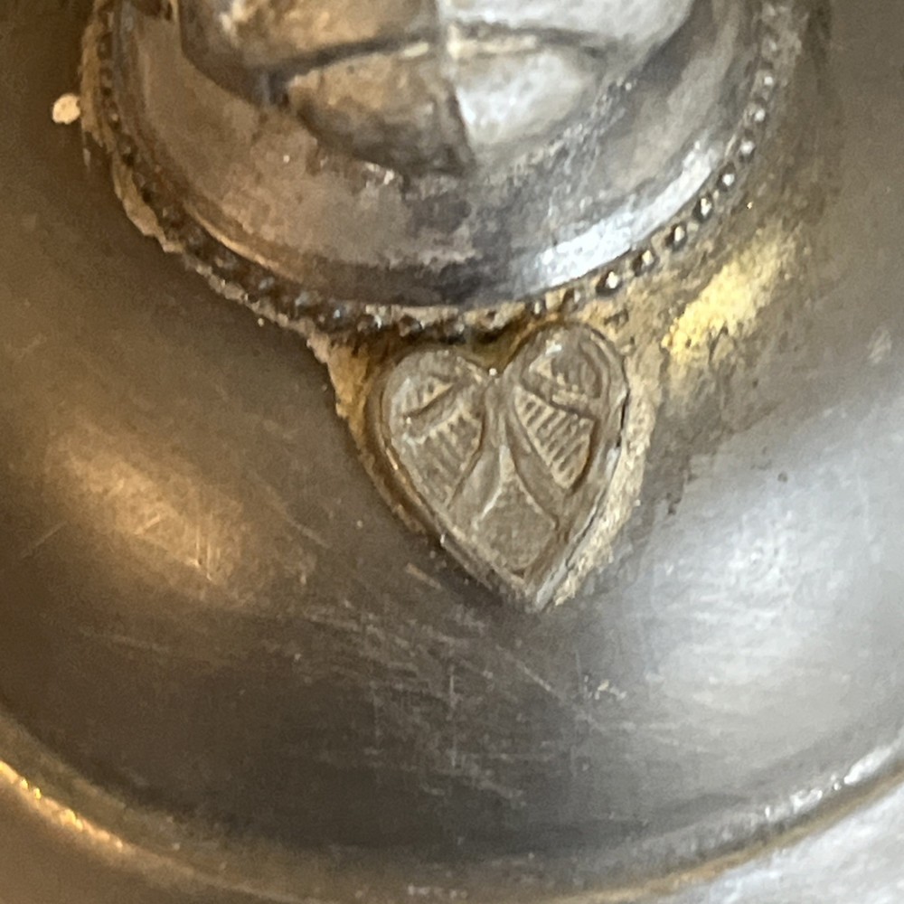 Silver Plate Enamel Lined Victorian Water Pot Pitcher 1868 Grape Vine