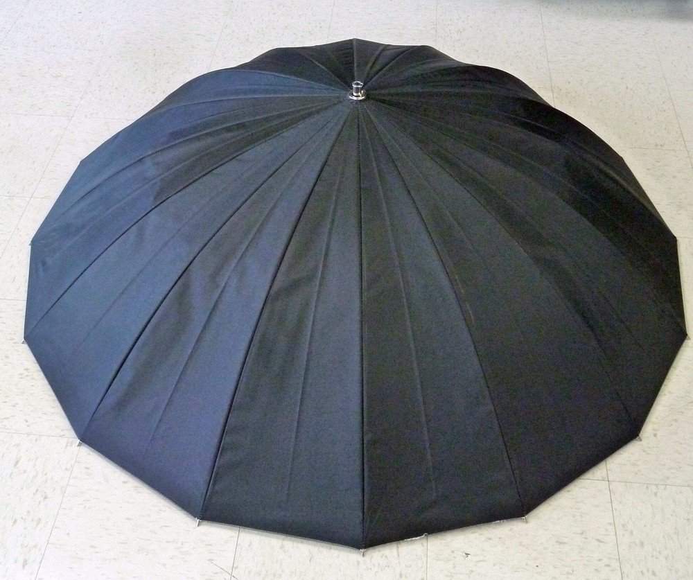 Paul C. Buff PLM 64 Soft Silver Umbrella with diffusion fabric , Strobe holder a