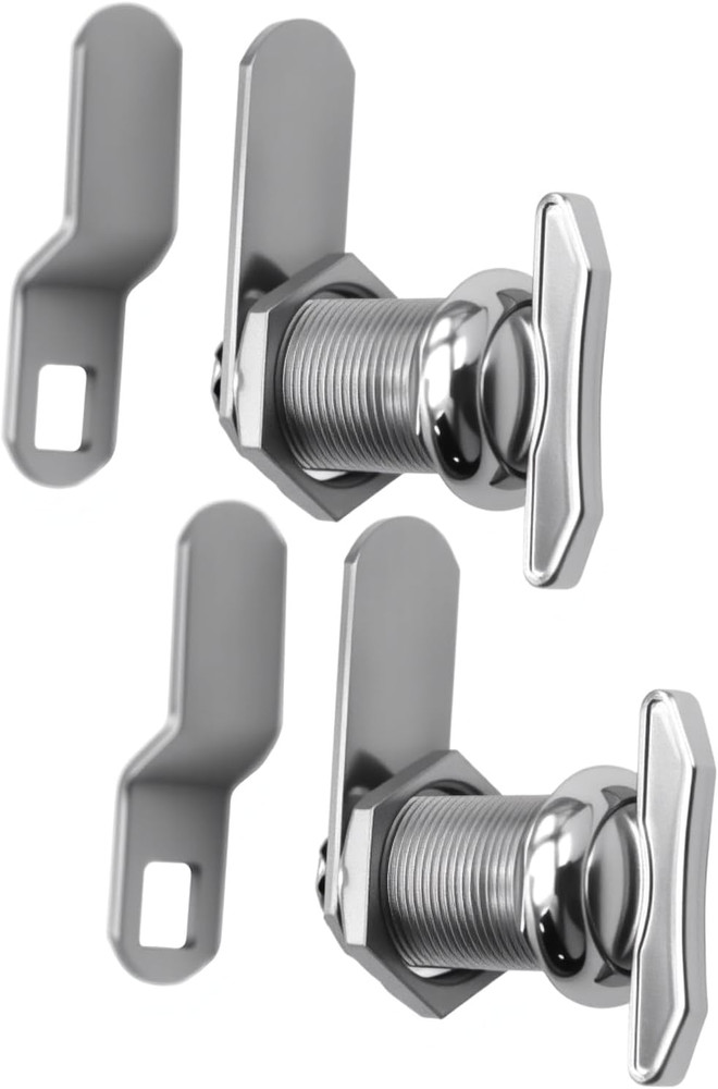 1" Thumb Operated Offset Cam Lock, RV Compartment Latch, Non-Locking Thumb Tu...