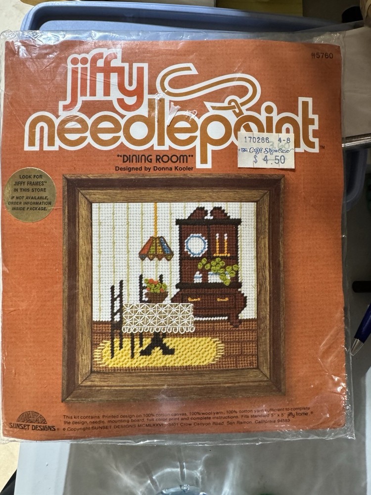 Jiffy Needlepoint Dining Room Kit