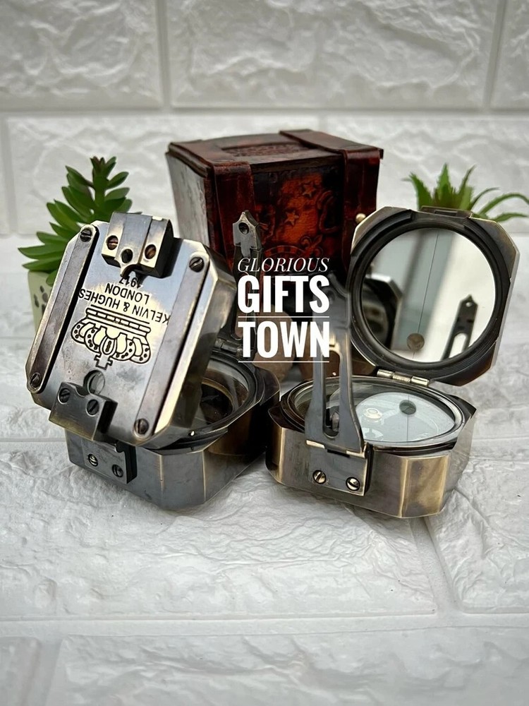 Brass compass, Brunton Working Compass, Personalized Custom Gift Compass,