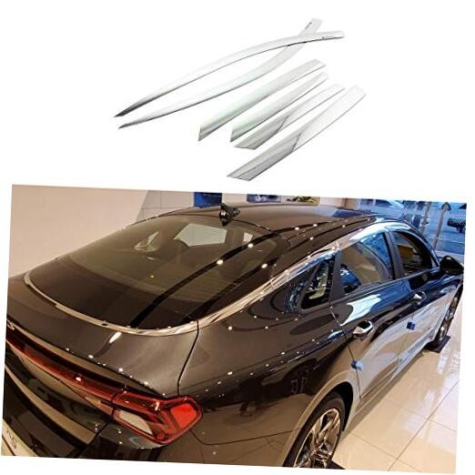 Chrome Side Window Deflector Rain Guards 6p E014