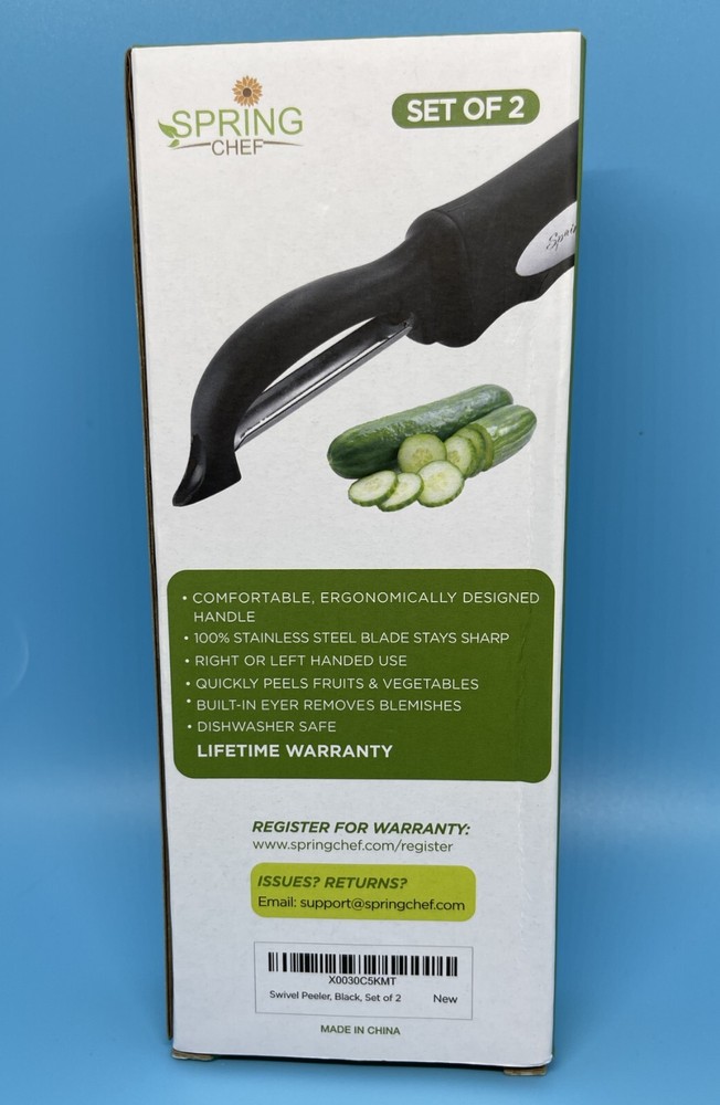Spring Chef Premium Swivel Vegetable Peeler, 2 pack