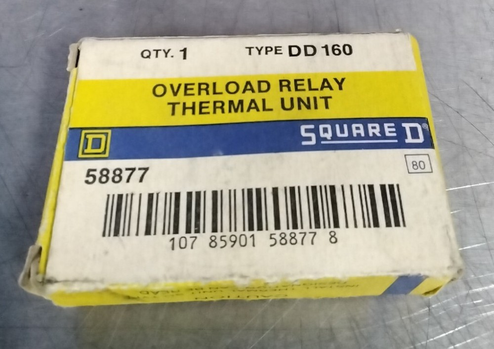 NEW Squared Overload Relay Thermal Unit Type Dd160 FREE SHIPPING