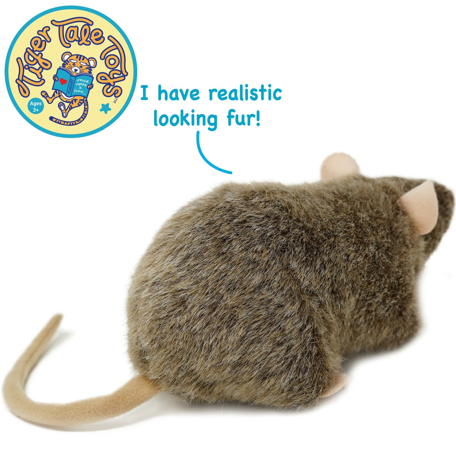 Reuben the Rat | 7 Inch Stuffed Animal Plush Rat | By Tiger Tale Toys