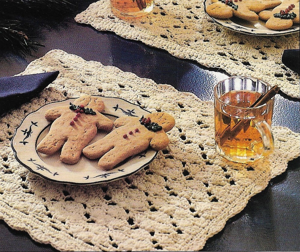 Shell Place Mats crochet pattern instructions