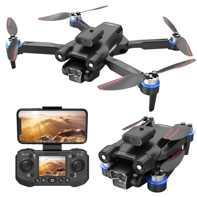 RC Drone HD Dual Camera 360° Block Light Flow Position Hovering 2 battery LF632