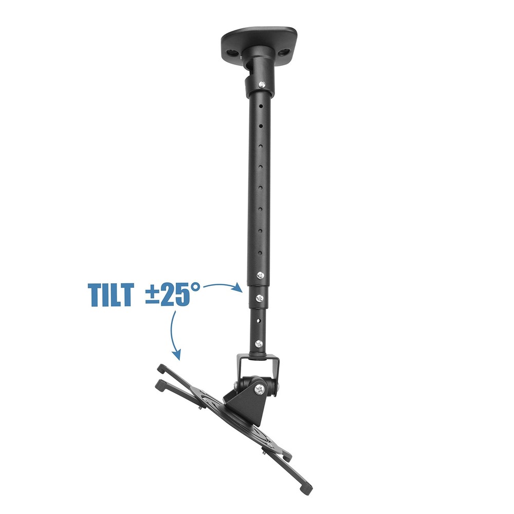 Full Motion Universal Ceiling Projector Mount Bracket with Adjustable Height