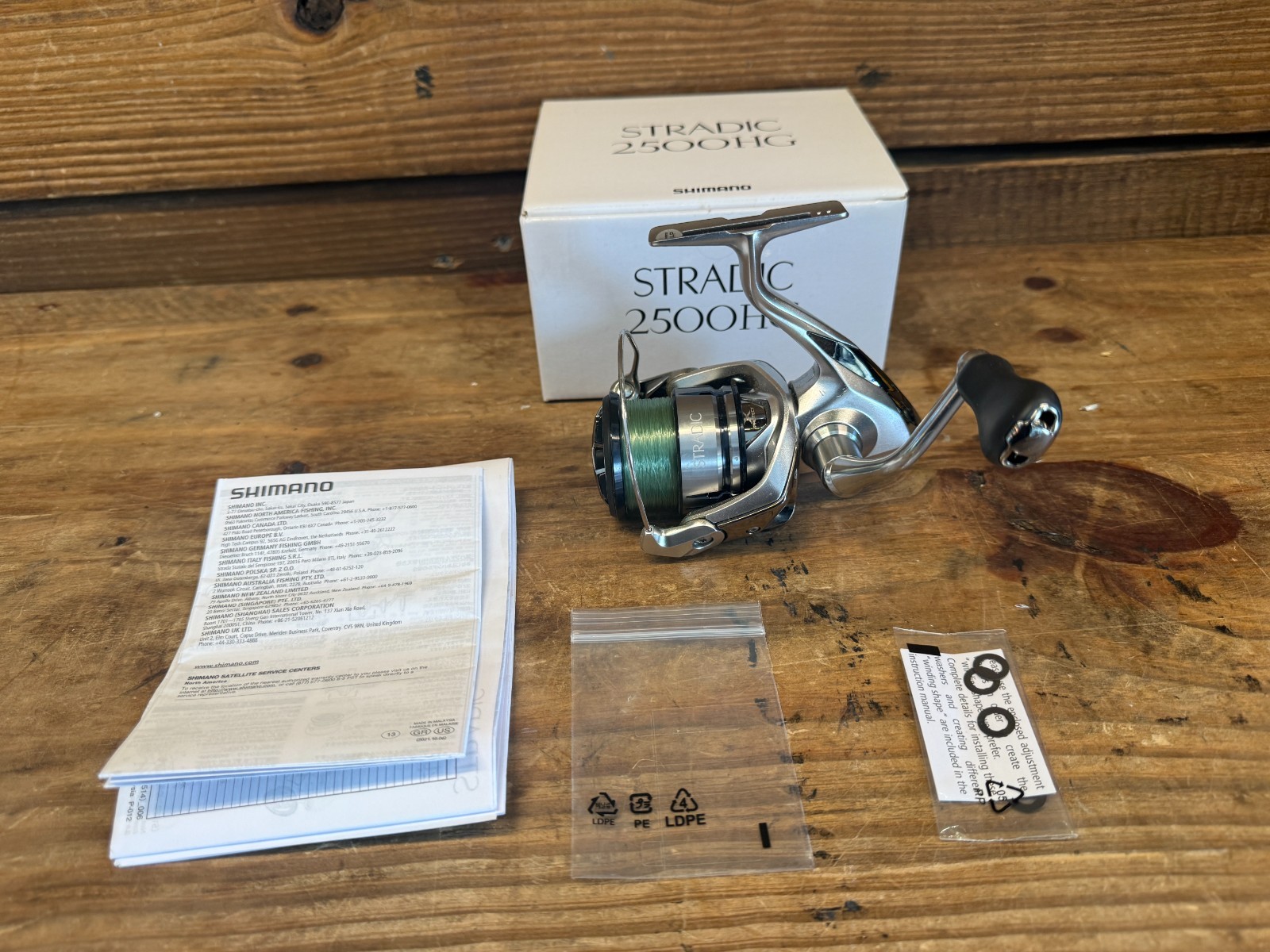 Shimano STRADIC 2500HG 2500HGFL Spinning Fishing Reel Excellent Condition Box #4
