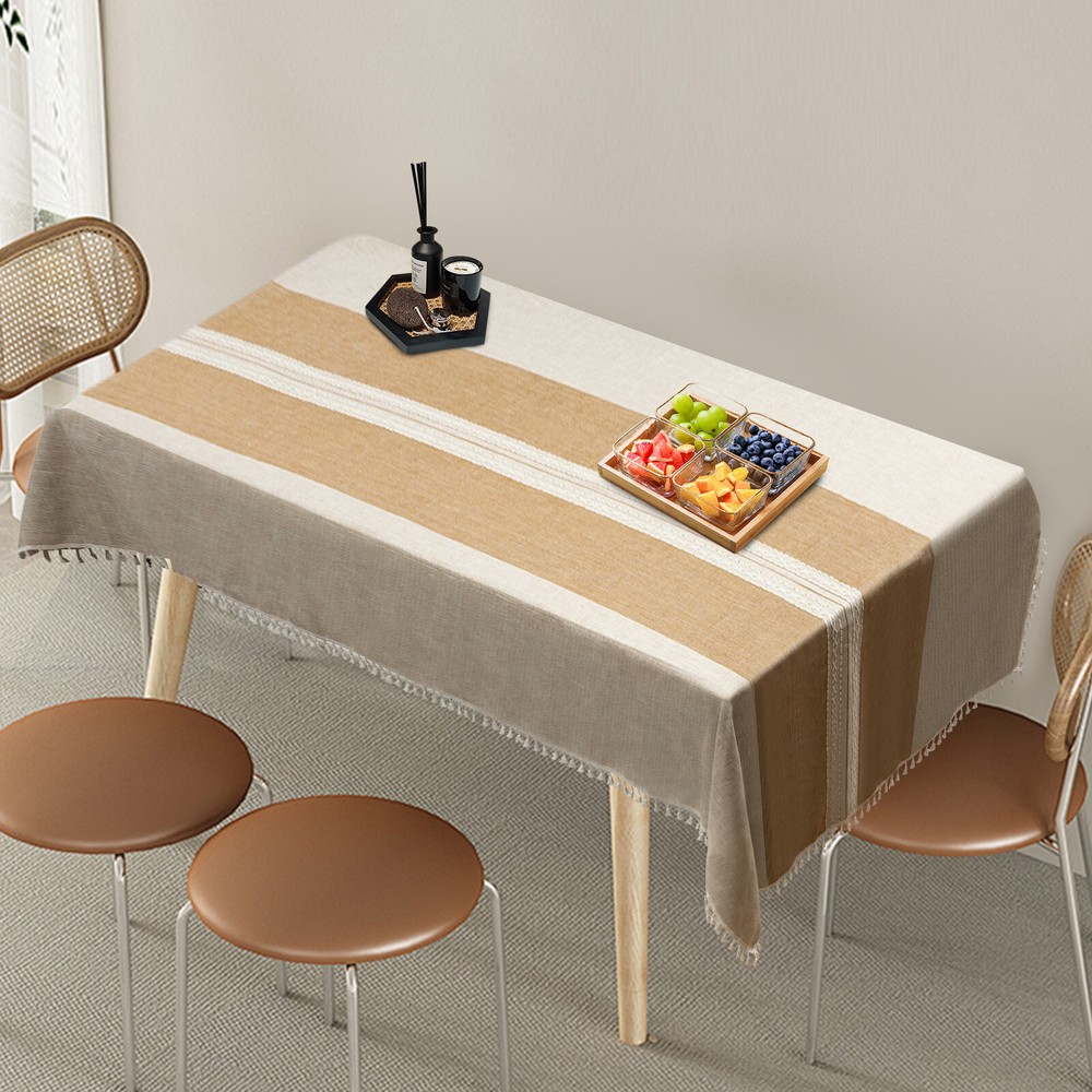 Rectangle?Table?Cloths Rustic?Tablecloth Table?Cover Waterproof 140*300cm NEW