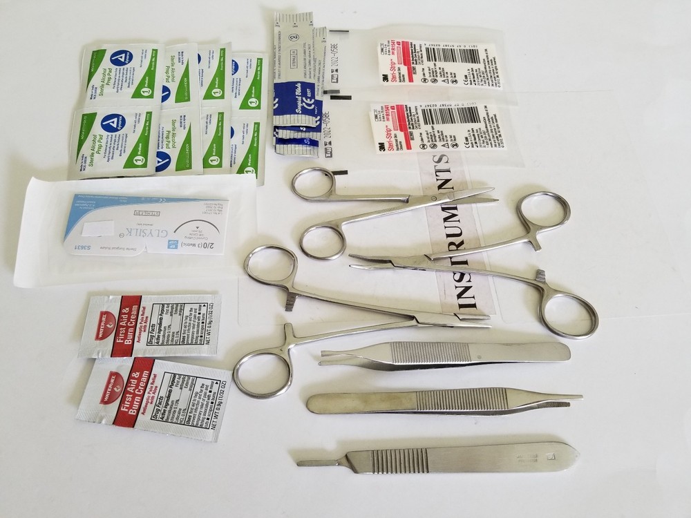 Surgical Suture Kit Basic First Aid Set Suture Emergency Trauma Survival Pack