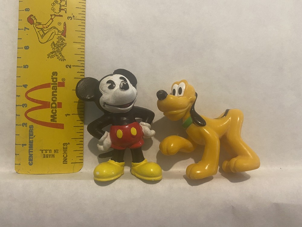 1984 Bully Pie-eyed Mickey Mouse With Additional Pluto figure