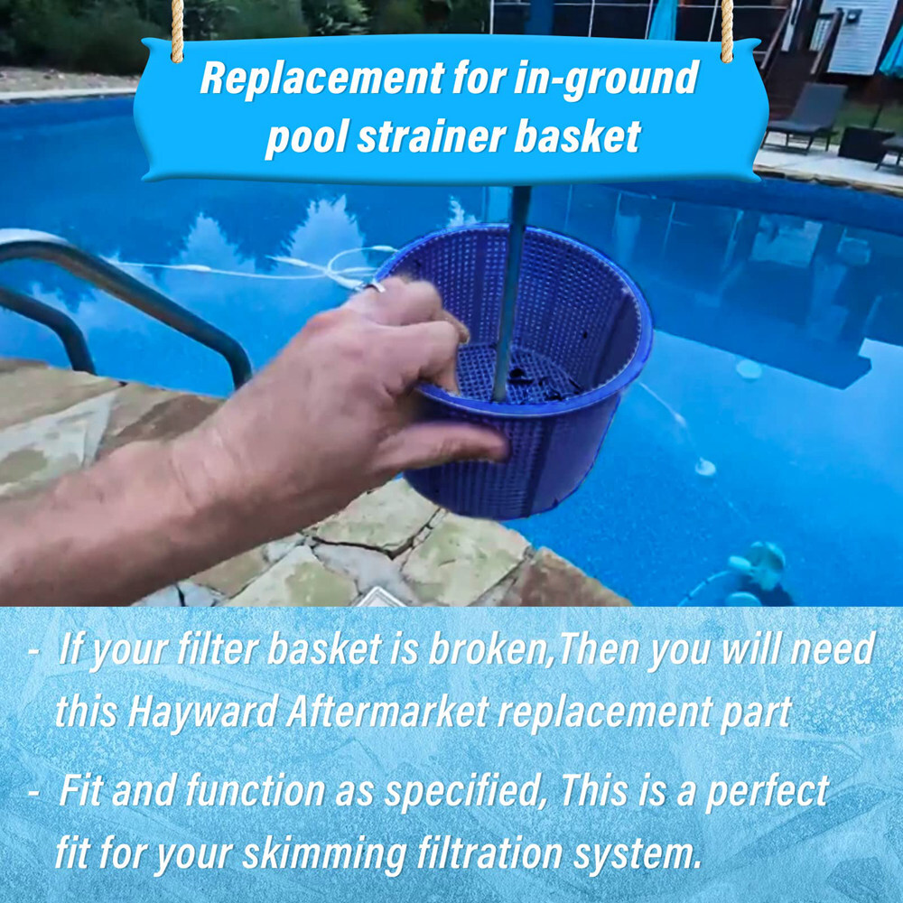 Pool Skimmer Basket Filter Basket B-152 Replacement Strainer Basket with Handle