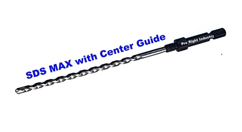 2", 2.5" & 3" Dry Core Bit with sds max shank adapter & pilot bit