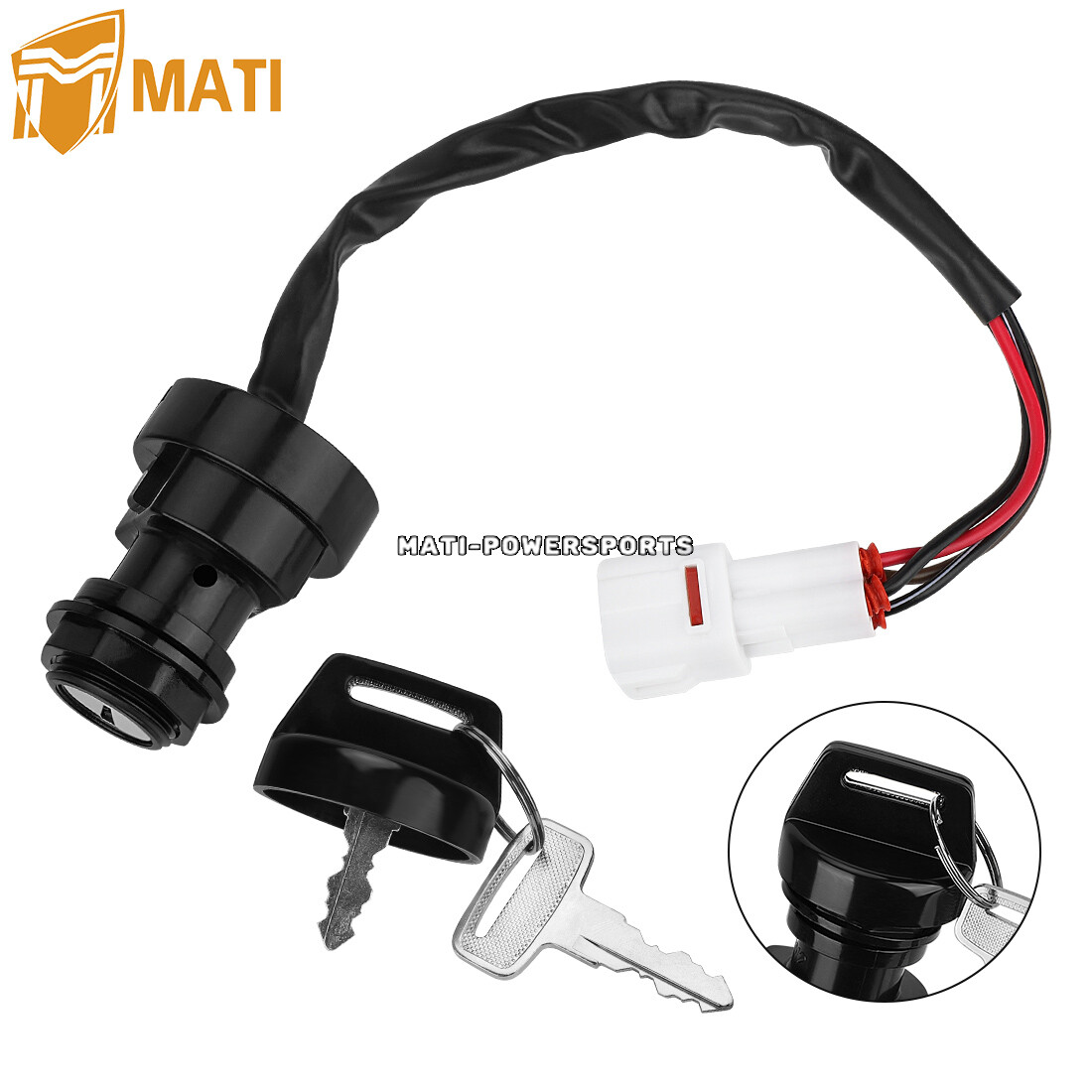 Ignition Key Switch for Yamaha Grizzly 600 YFM600F 4x4 1998 1999 2000 2001