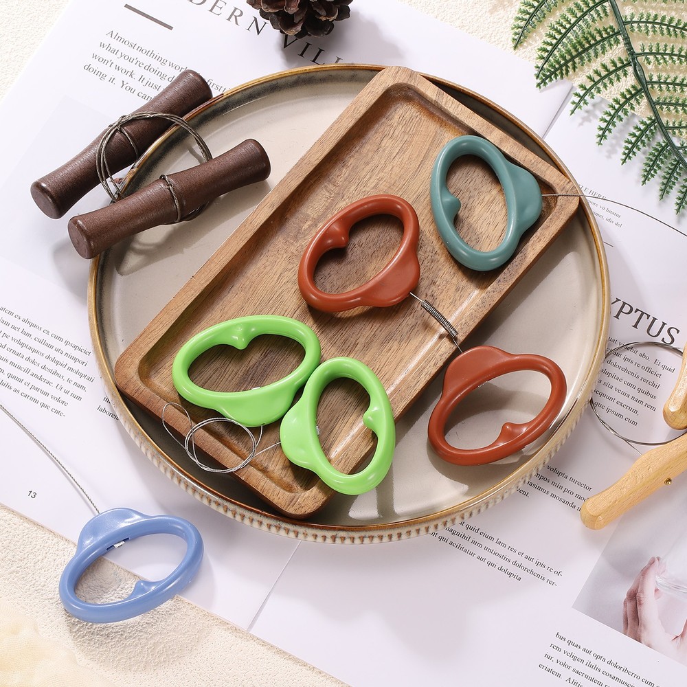 Pottery Wire Tool Clay Wire Cutter with Handle for Pottery, Black Brown