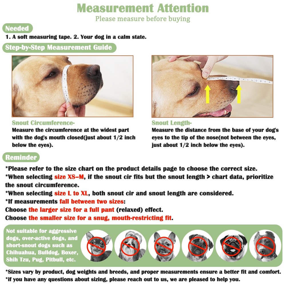 Mayerzon Dog Muzzle, Soft Mesh Muzzle for M [Snout Cir: 9¾"-10¾"], Black