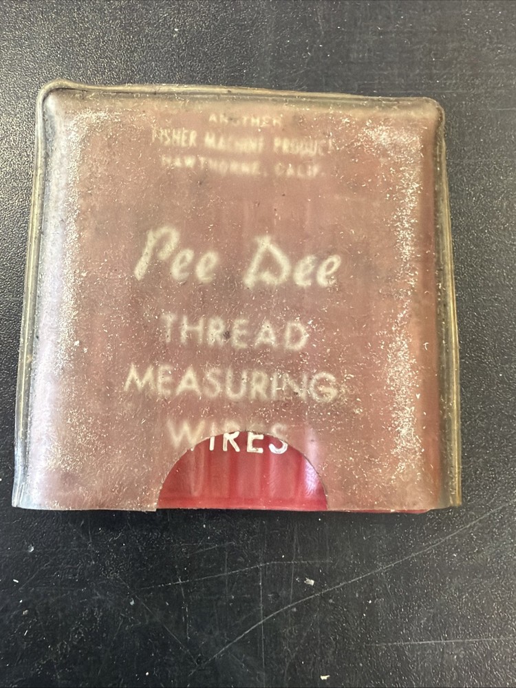 MACHINIST LATHE MILL Pee Dee Thread Measuring Wires Gages
