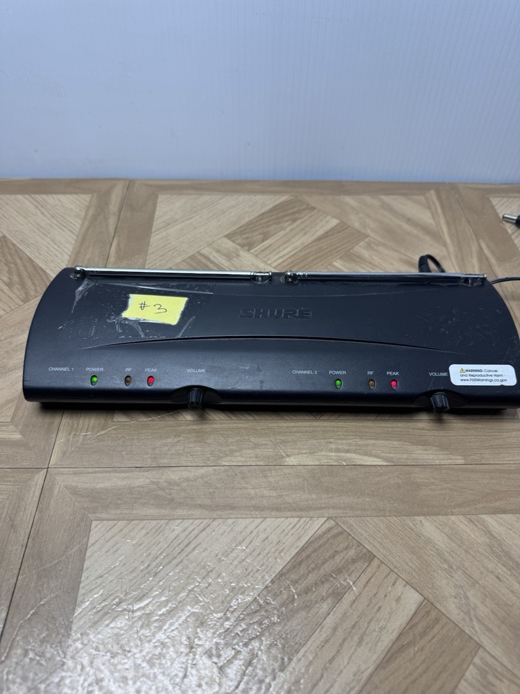 Shure Pg58 Wireless Microphone W Receiver MHz No Power Supply UNTESTED