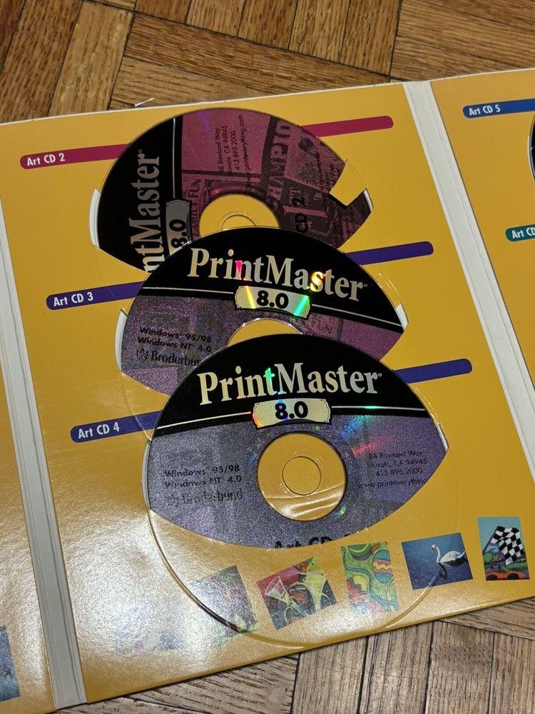 Vintage Print Master Premier 8.0 PC Software - WINDOWS 95 98