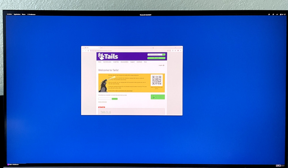 TAILS 6.11 - Anonymous Bootable USB for Windows, Mac, Linux and Free 32 GB USB