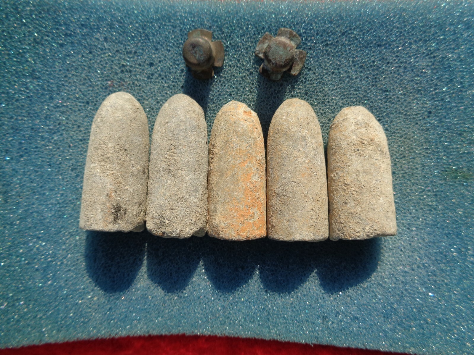 Savannah Recovered Civil War Confederate Enfield Bullet & P Cap