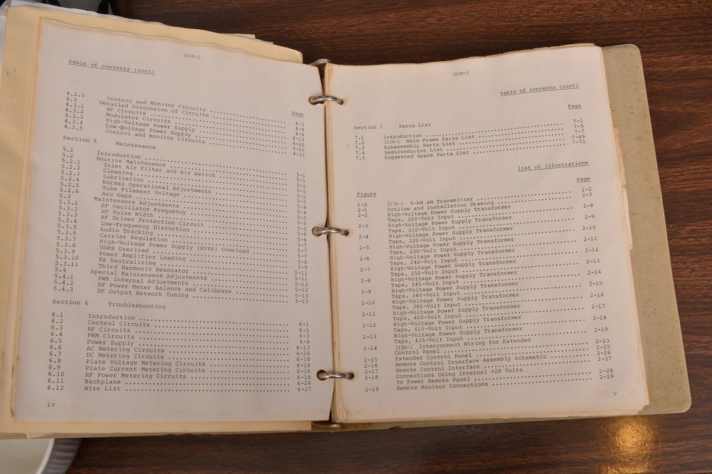 CONTINENTAL 315R-1 828E-1 COLLINS POWER ROCK AM BROADCAST TRANSMITTER MANUAL