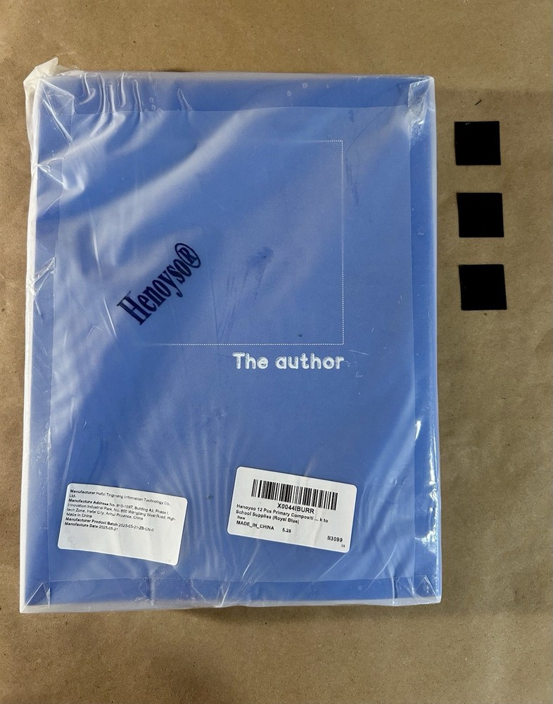 Henoyso 12 Piece Primary Composition Notebooks- Royal Blue