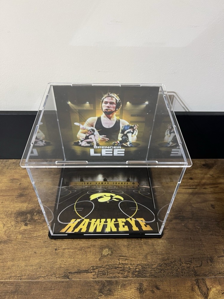 Spencer Lee Custom Card Display - Iowa