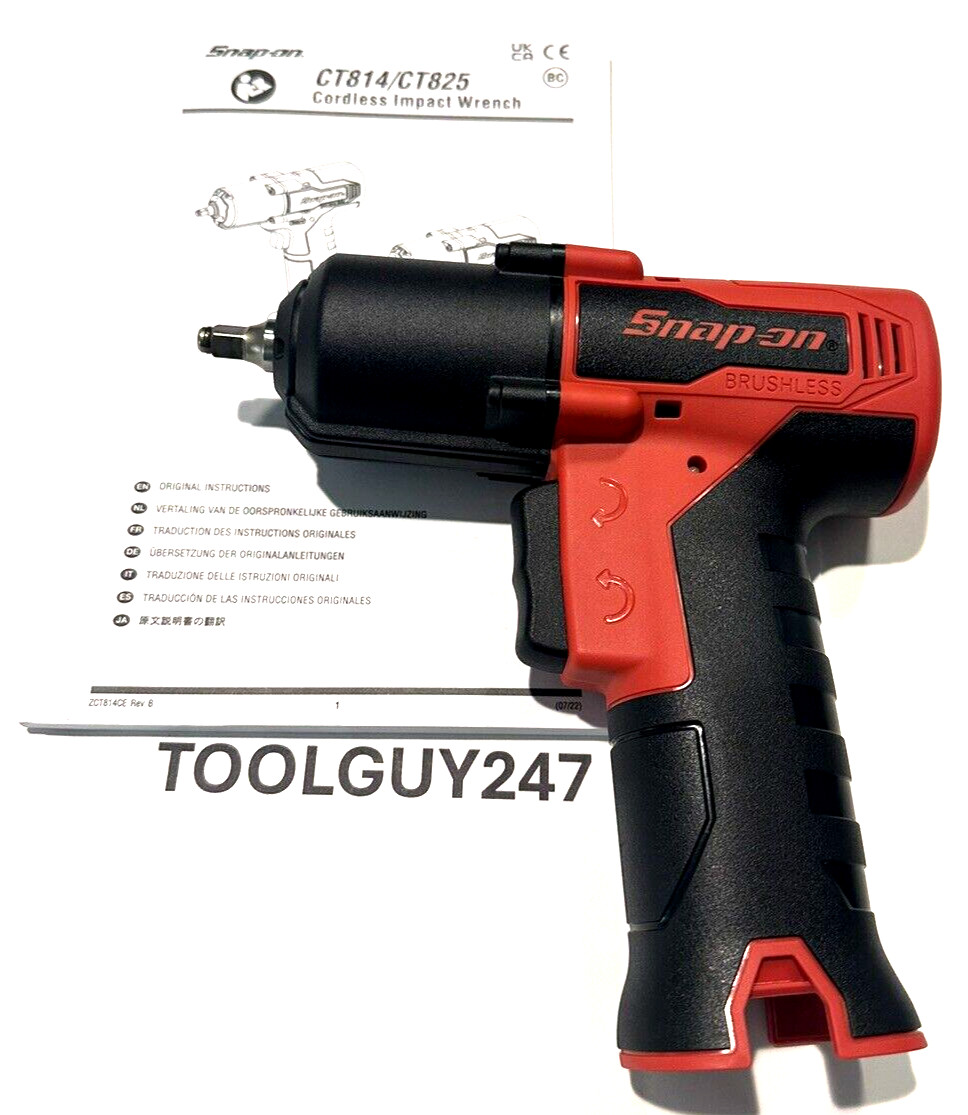 SNAP ON CT825DB Lithium Ion 14.4V 1/4" dr Brushless Impact Wrench NEW USA TOOLS!