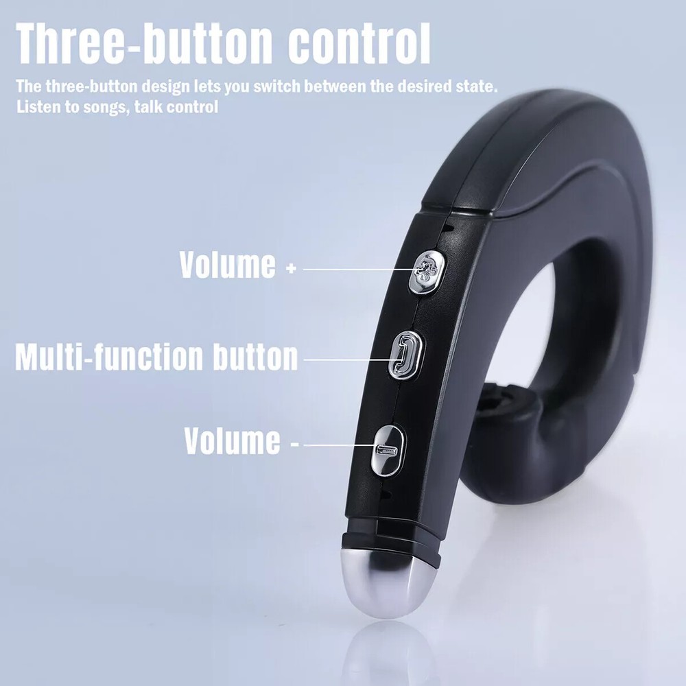 Ear hook wireless bluetooth headphones Microphone, Noise Cancelling, Painless