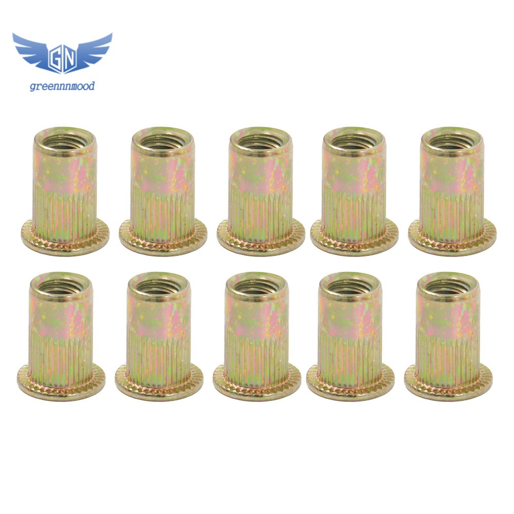 14" Rivet Nut Tool Kit with 70Pcs Rivet Nuts & 7 mandrels Effort-Saving Design