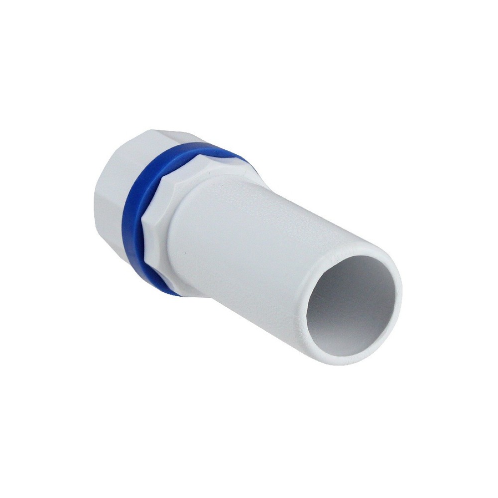 Pool Central 1� White Blue Deluxe Handle for Adjustable Telescopic Pool Poles