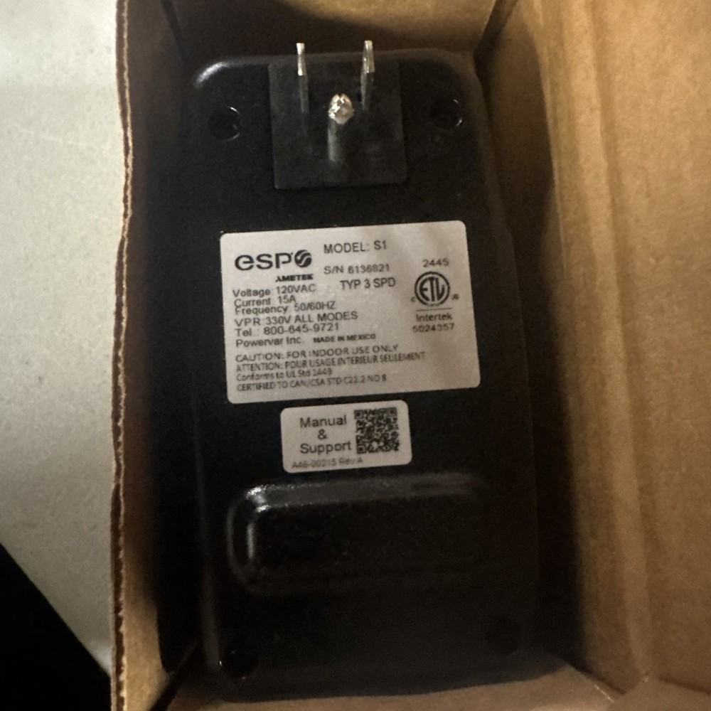 Ametek ESP Surgex S1 Surge Protector/Line Conditioner NEW