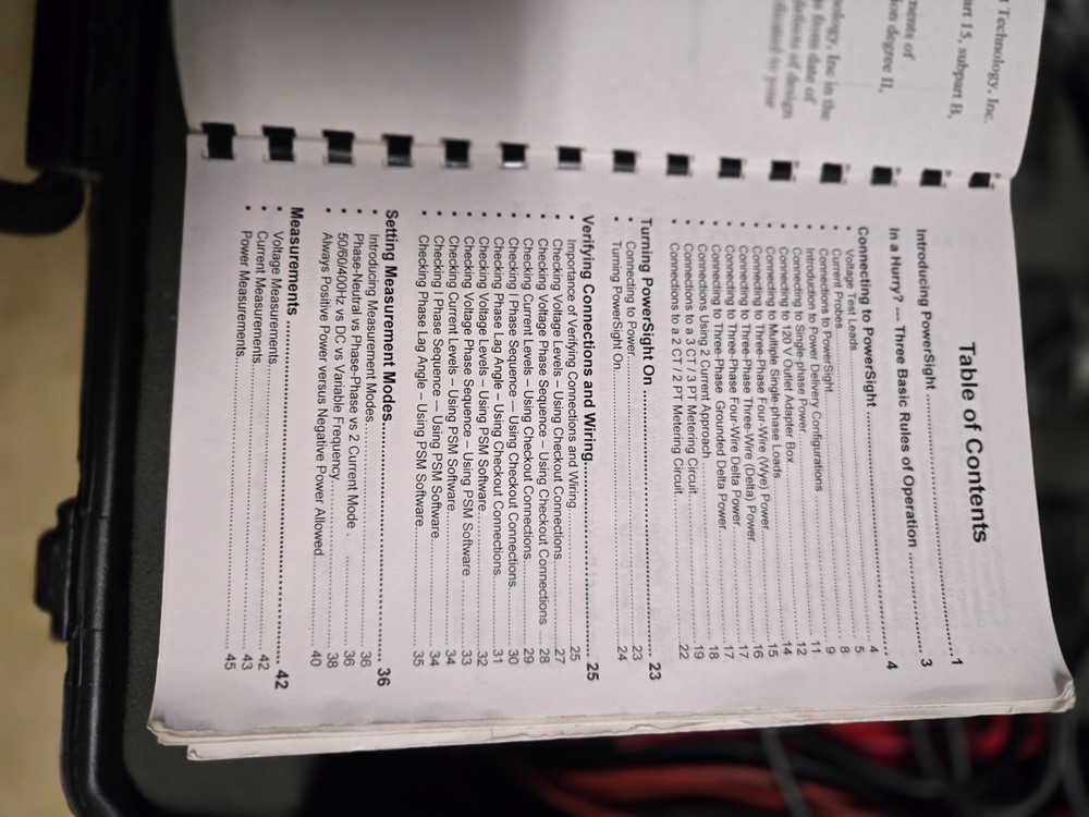 PS 3000 PowerSight Power Analyzer Kit with Case and Accessories !