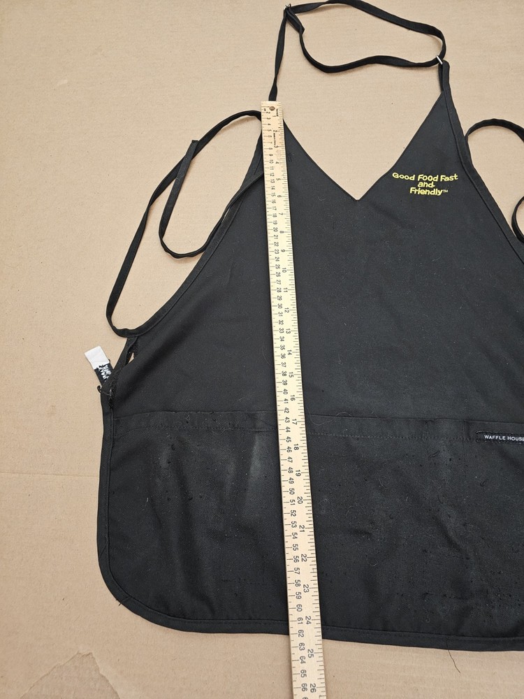 Authentic Waffle House Apron with v-neck front pockets and adjustable strap