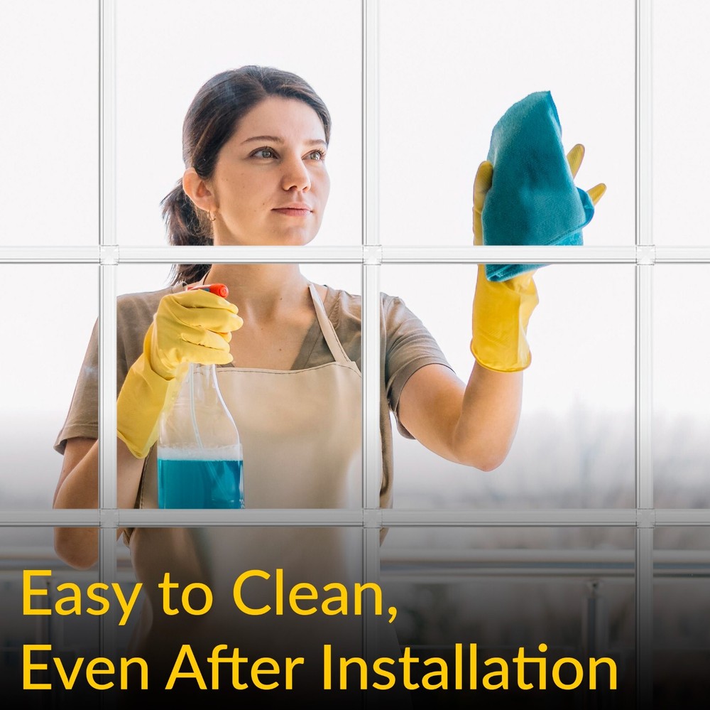 Brixwell Window Grille Kit - White, Enhances Security & Privacy, Boxed